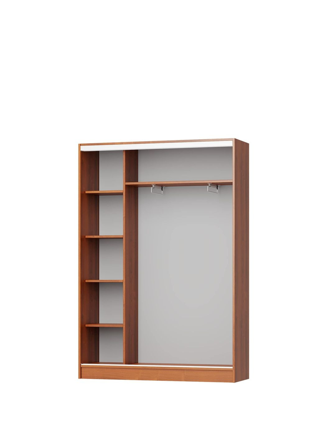 Шкаф-купе двухдверный Стандарт AL 2ДСП 140x45x210 см (MBS-2274) MebelStar (346288563)