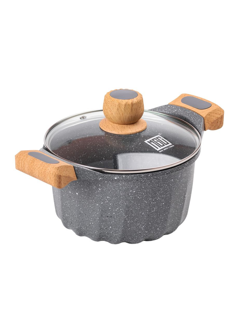 Каструля алюмінієва з антипригарним покриттям 3 л Ø 20 см MGC (360455435)