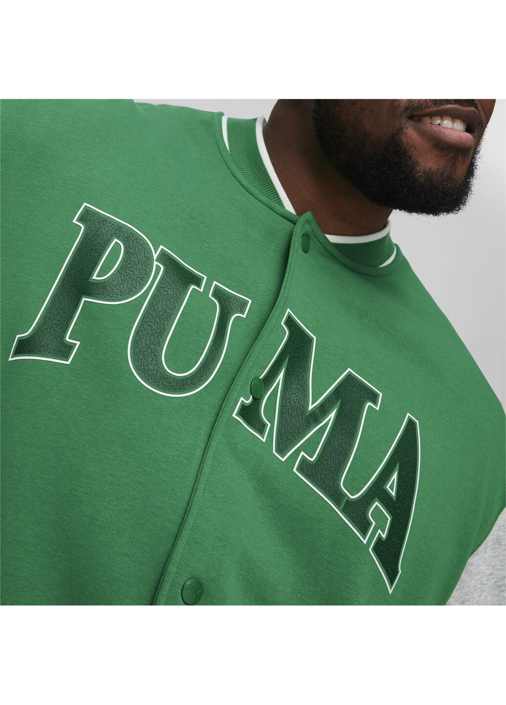 Зеленый демисезонный Бомбер Puma