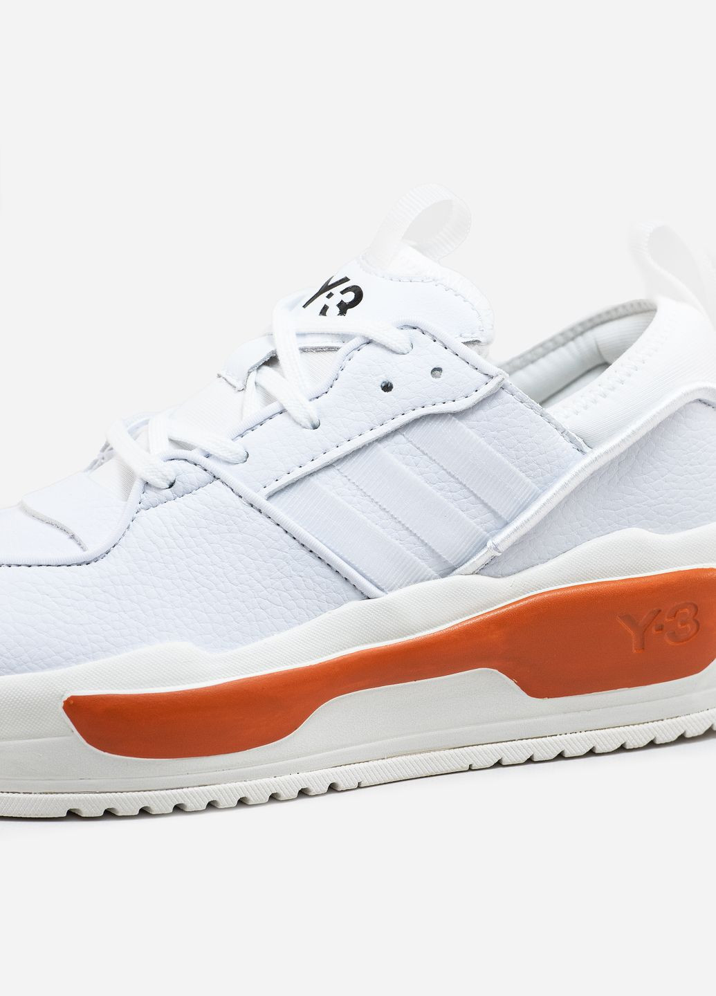 Кросівки жіночі і чоловічі Adidas Y-3 Rivalry white orange | Адідас У-3 Рівару білі оранжеві No Brand білі демісезони (315683572)