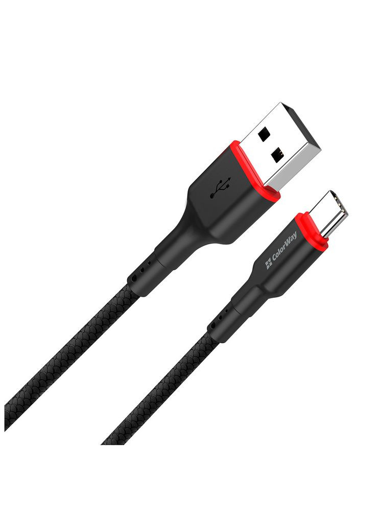 Дата кабеля USB-C to USB-C 1.0m 2.4А (m441714) Colorway USB 2.0 AM to USB-C 1.0m 2.4А black (367062871)