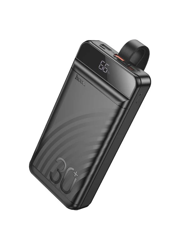 Зовнішній акумулятор 22.5W+PD20W fully compatible power bank with digital display(30000mAh) (6942007612081) Hoco J123B Element (389805599)