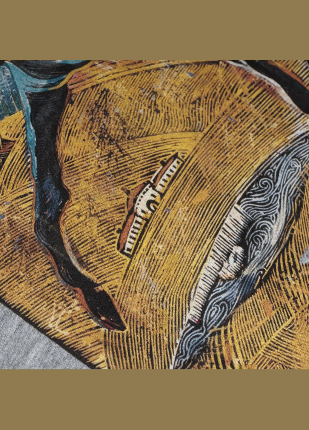 Футболка с рисунком UA Grey Melange P1G (334830967)