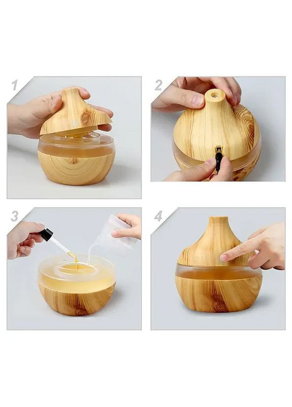 Увлажнитель воздуха ультразвуковой, аромадиффузор Air Humidifier KPY-25S Светлое дерево No Brand (340111880)