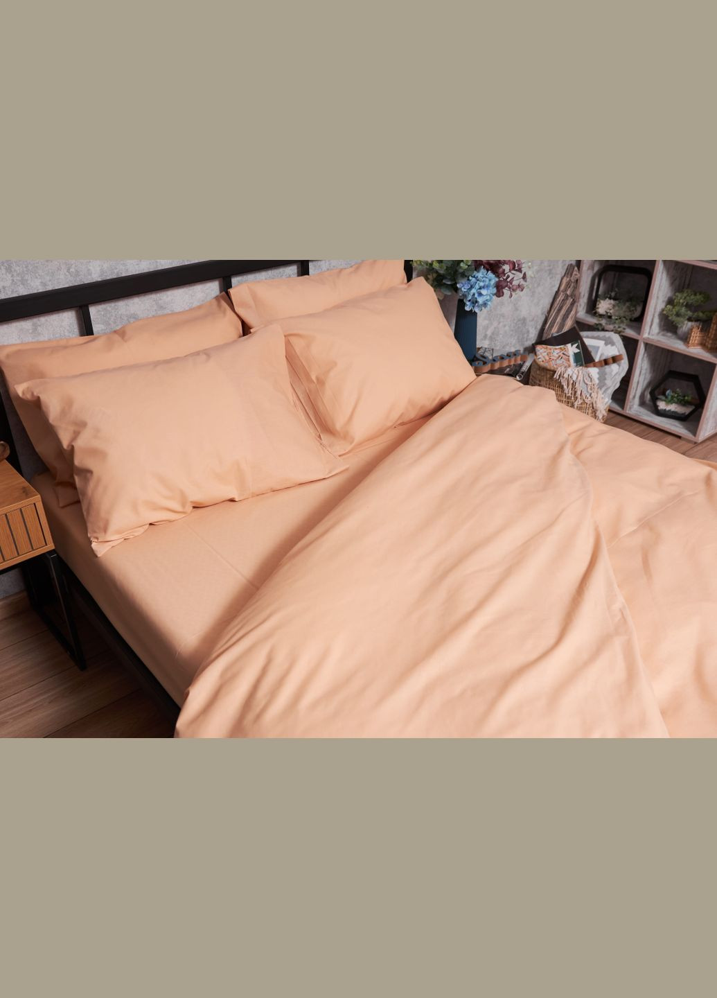 Комплект постельного белья Бязь Gold Люкс полуторный евро 160х220 наволочки 2х70х70 (MS-820003277) Moon&Star Cream (288043530)