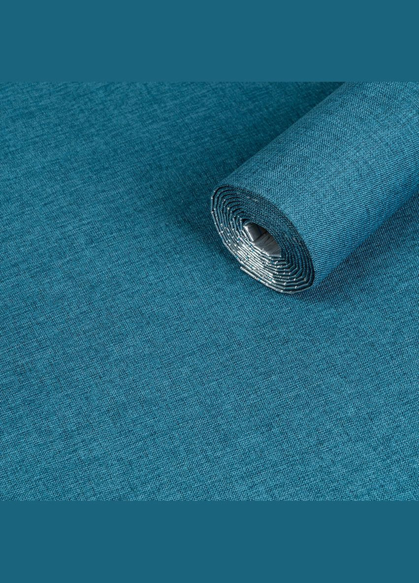 Теплые льняные обои на самоклейке синий меланж 2800*650*2mm (D) SW-00001491 Sticker Wall (316258109)