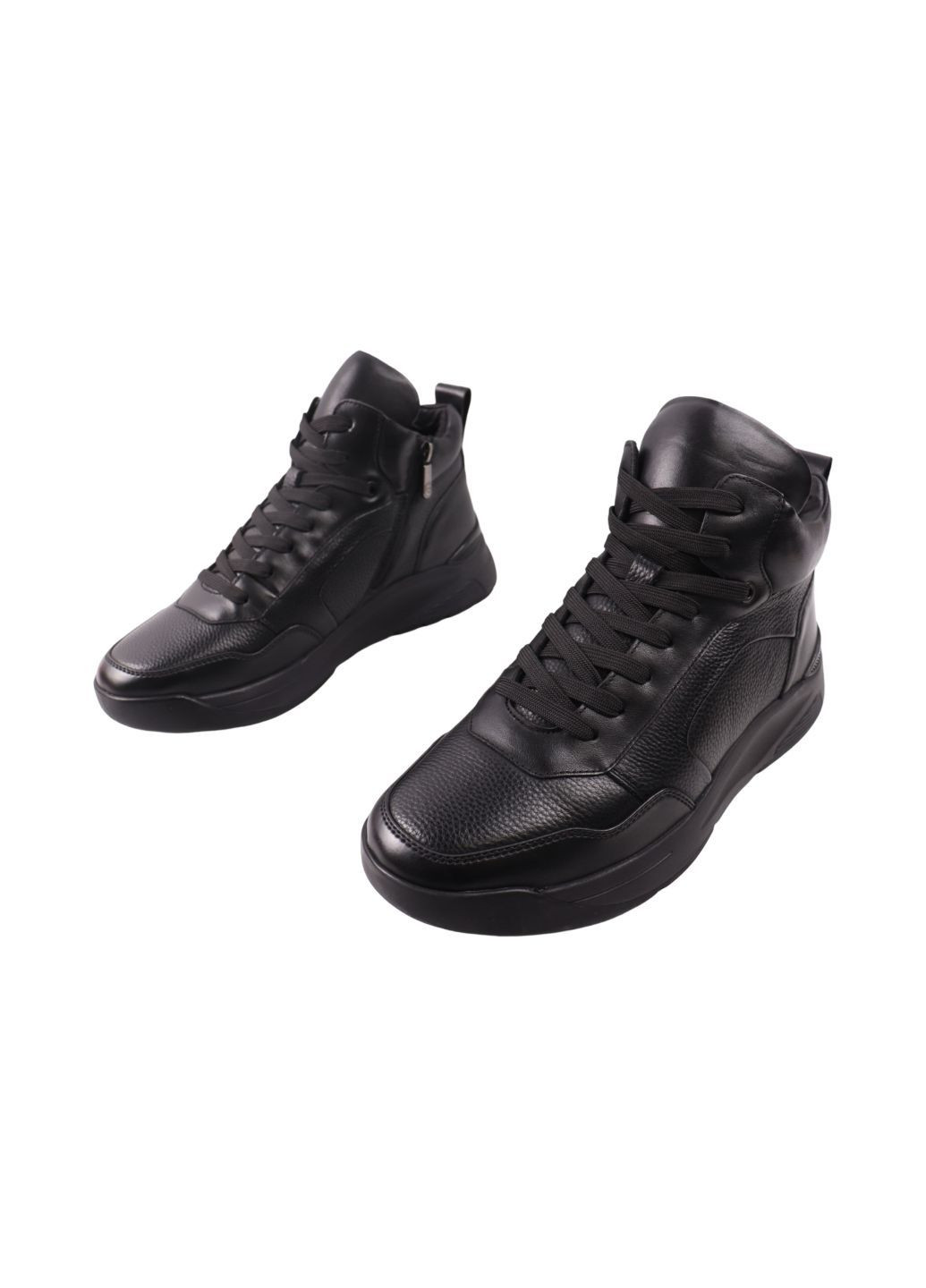 Черные ботинки мужские черные натуральная кожа Cosottinni