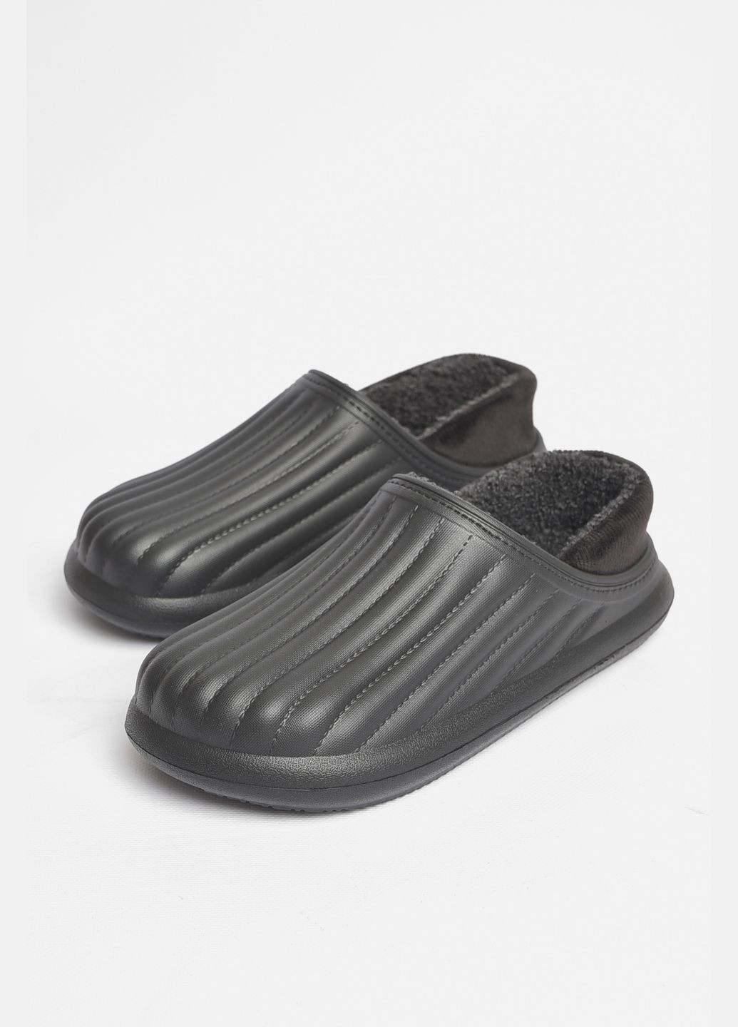 Галоши мужские на меху черного цвета Let's Shop (302660415)