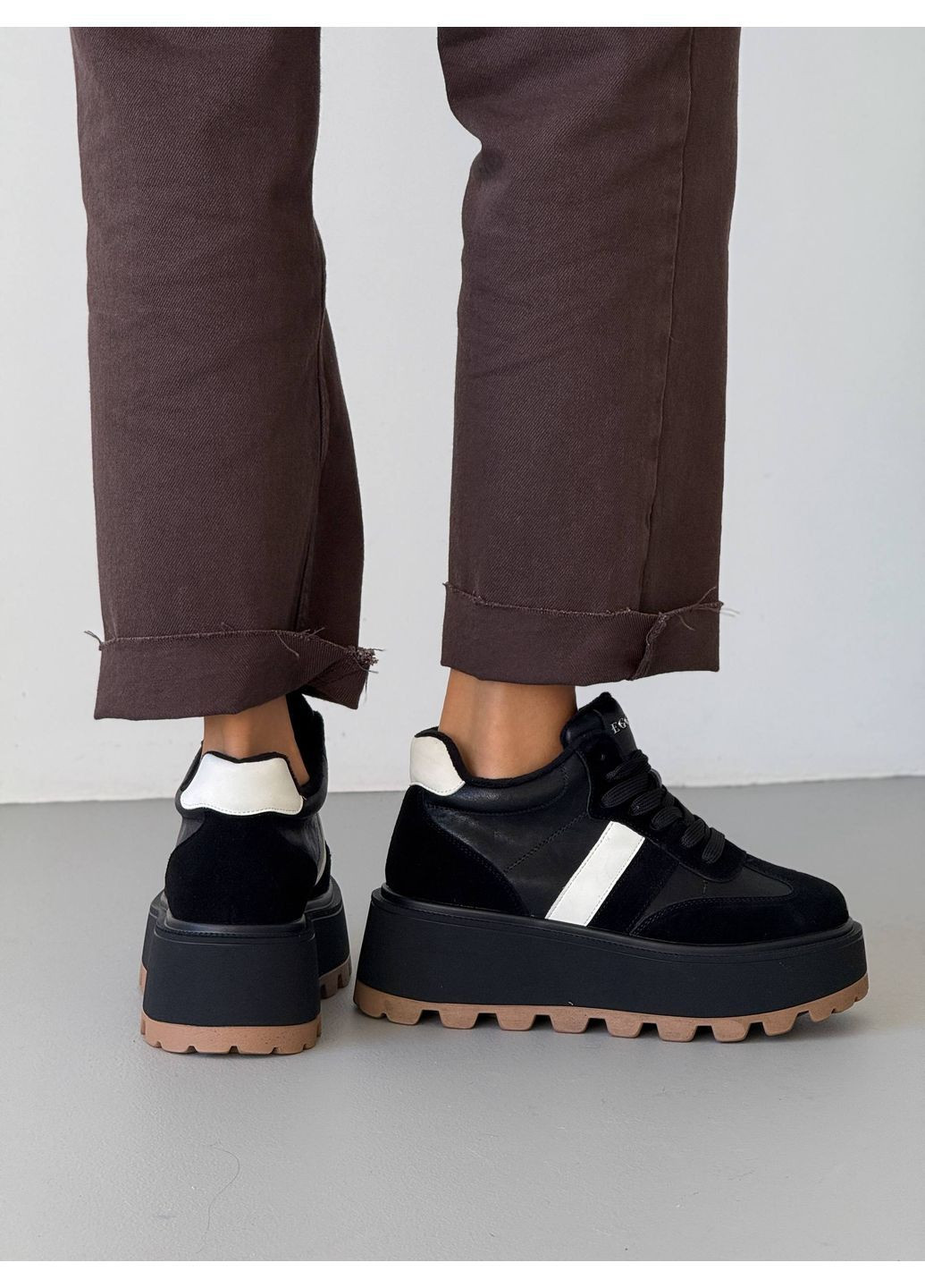 Чорні 🖤 демісезонні кеди “urban move” No Brand