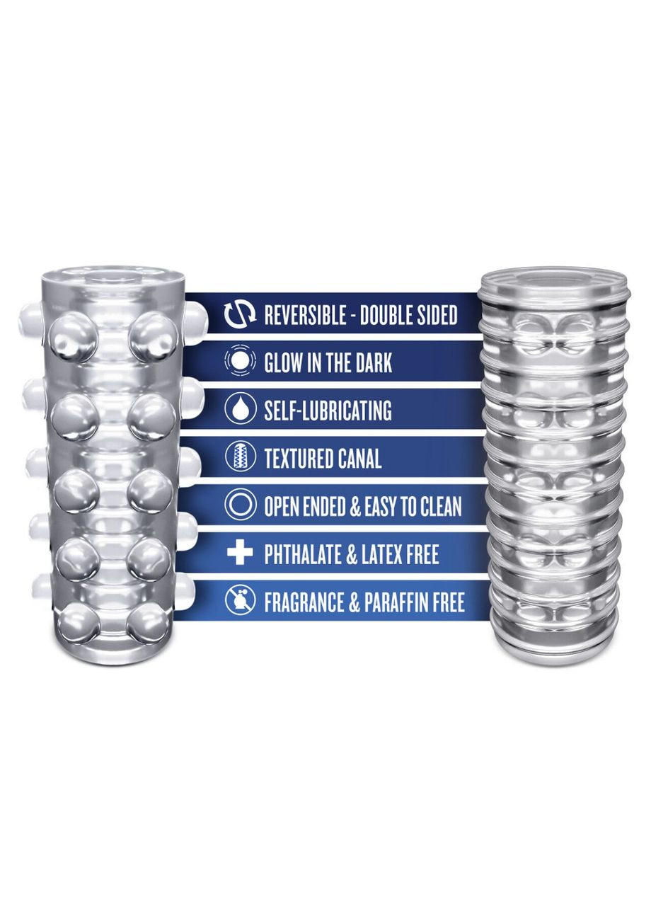 Мастурбатор Rize by Swich Glow in the Dark Masturbator - Clear Blush (366875711)