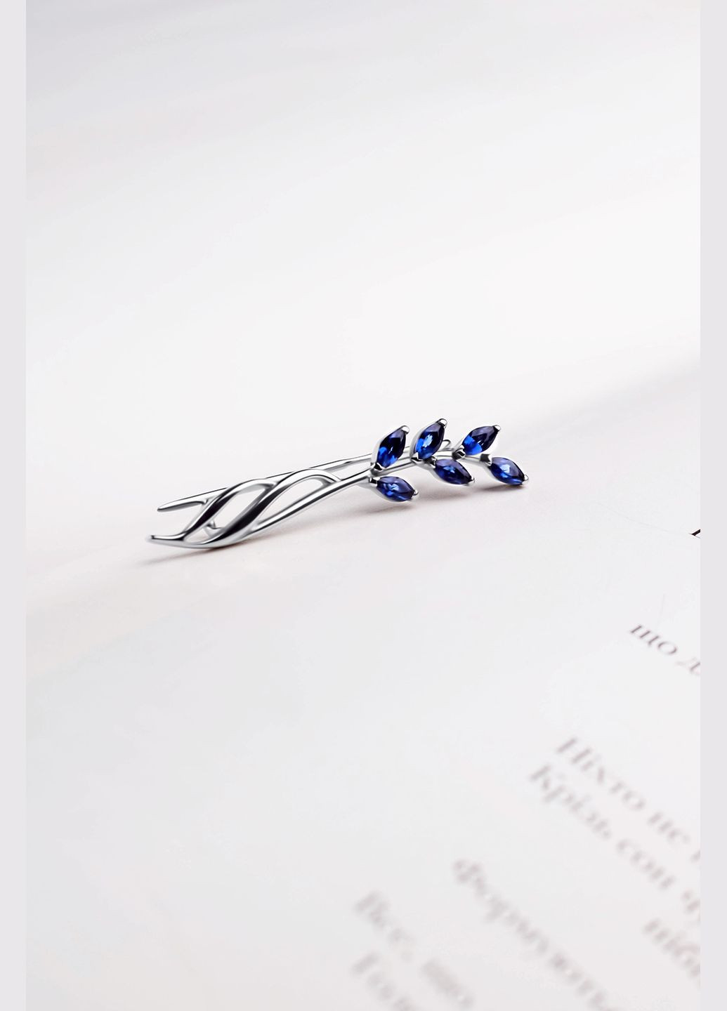 Срібна брошка Гілочка (9520) IRIJ (340334001)