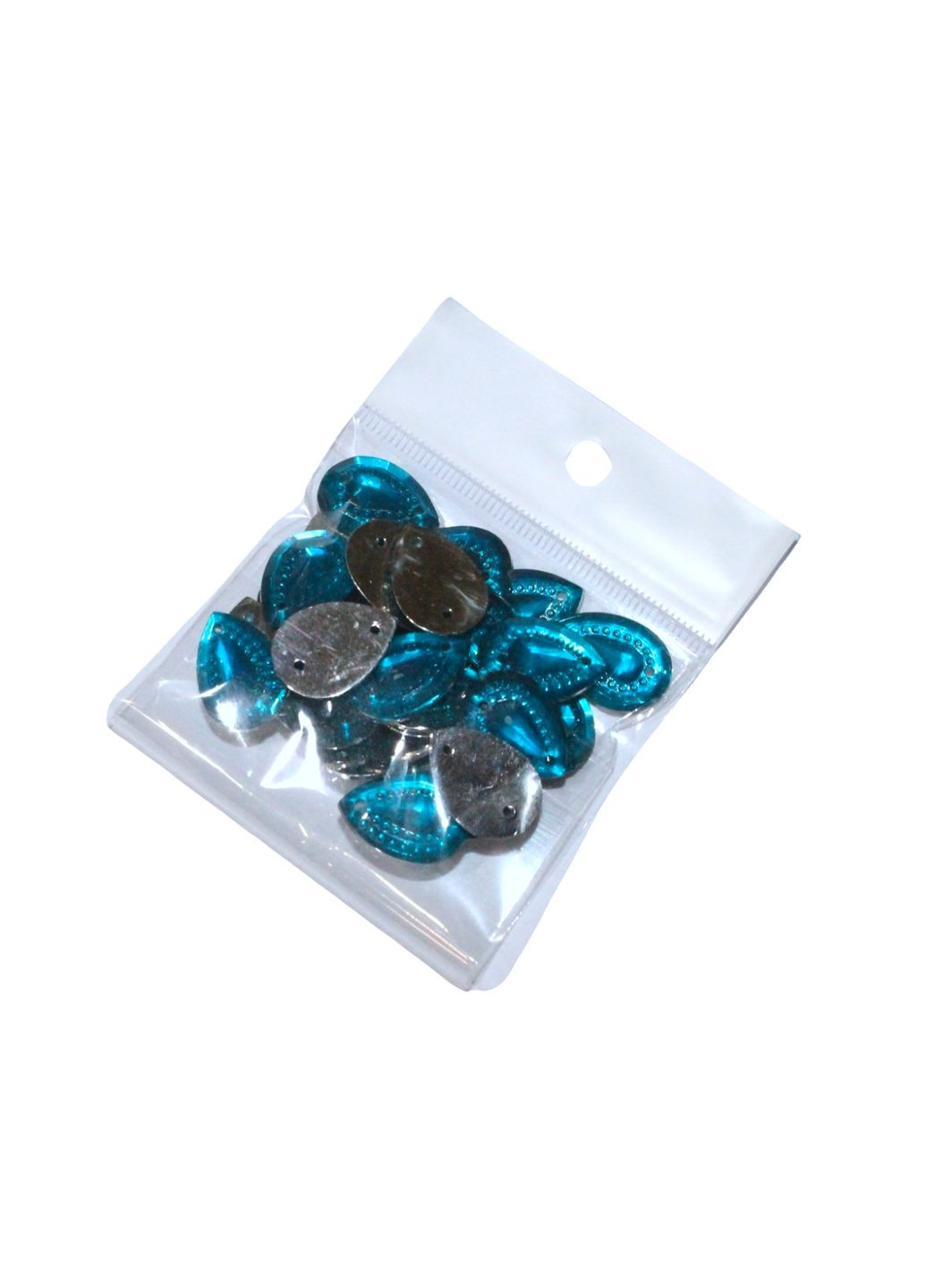 Камені пришивні Крапелька точка 12х17мм/30шт Бірюзовий FROM FACTORY EYH (339105024)
