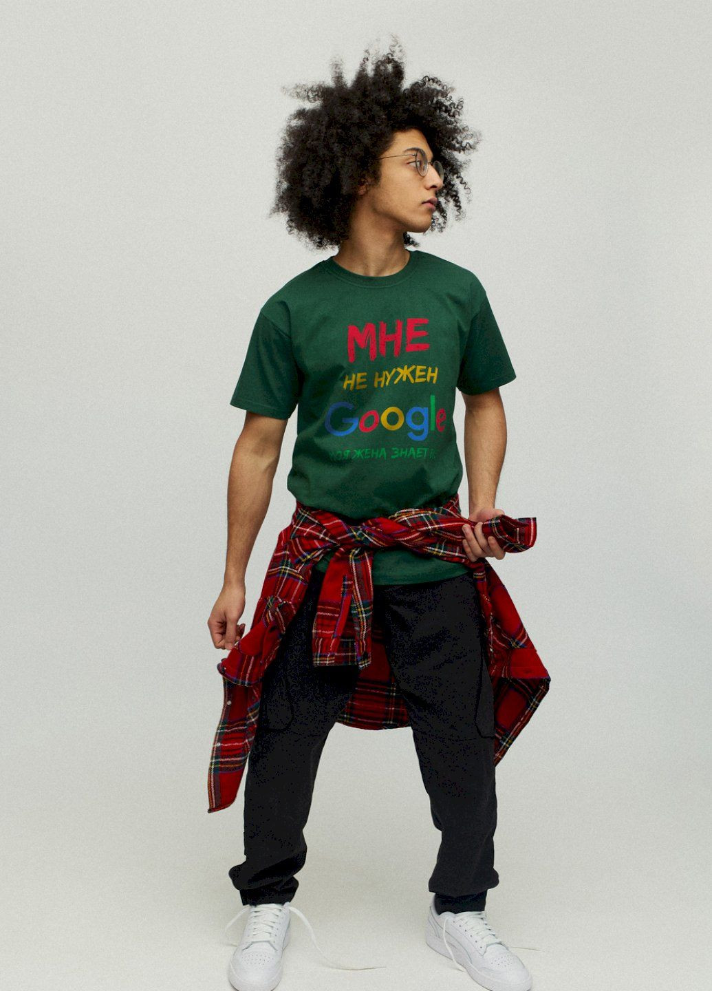 Темно-зеленая футболка мужская YAPPI