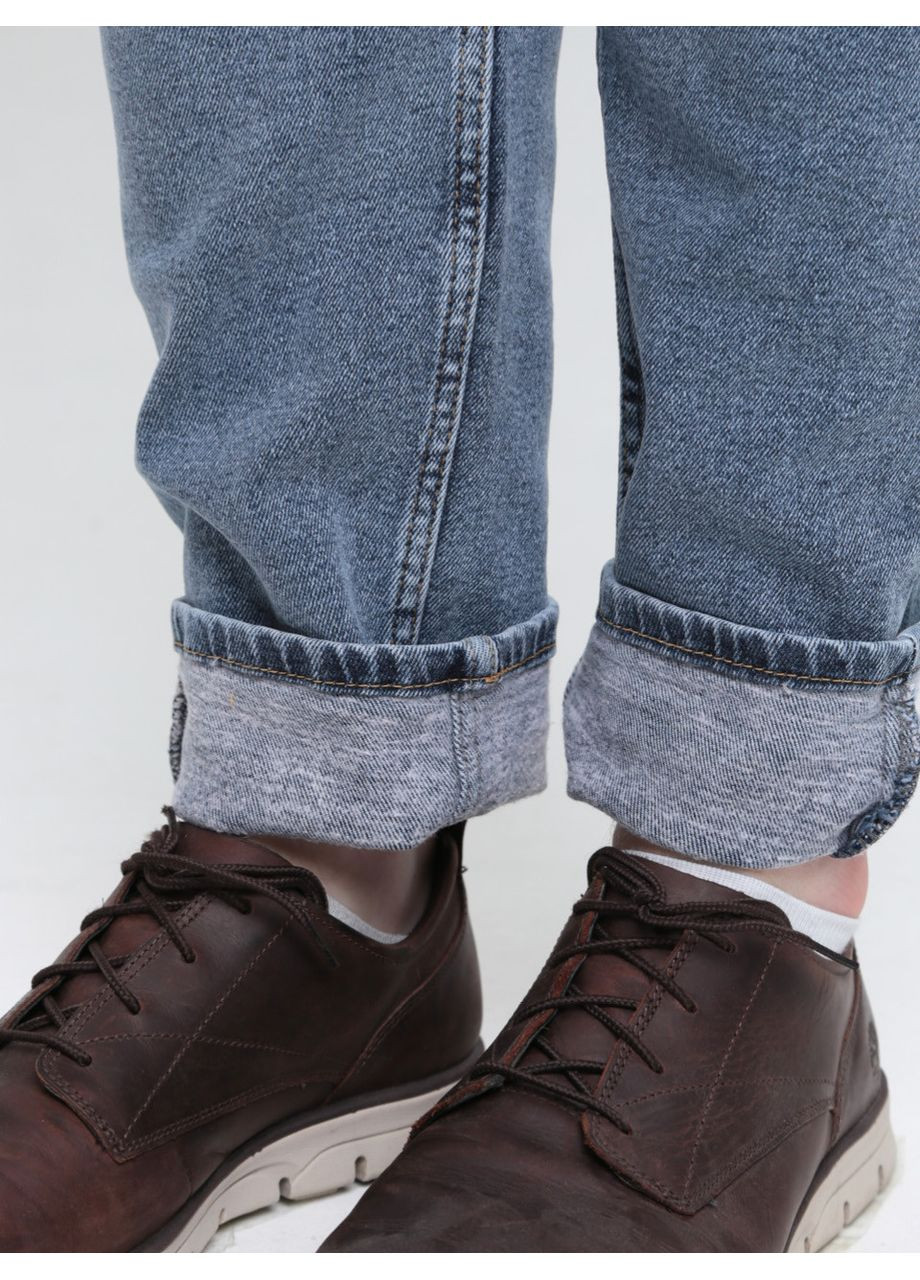 Джинси чоловічі сині утеплені на флісі слім JEANSclub Slim (365813758)