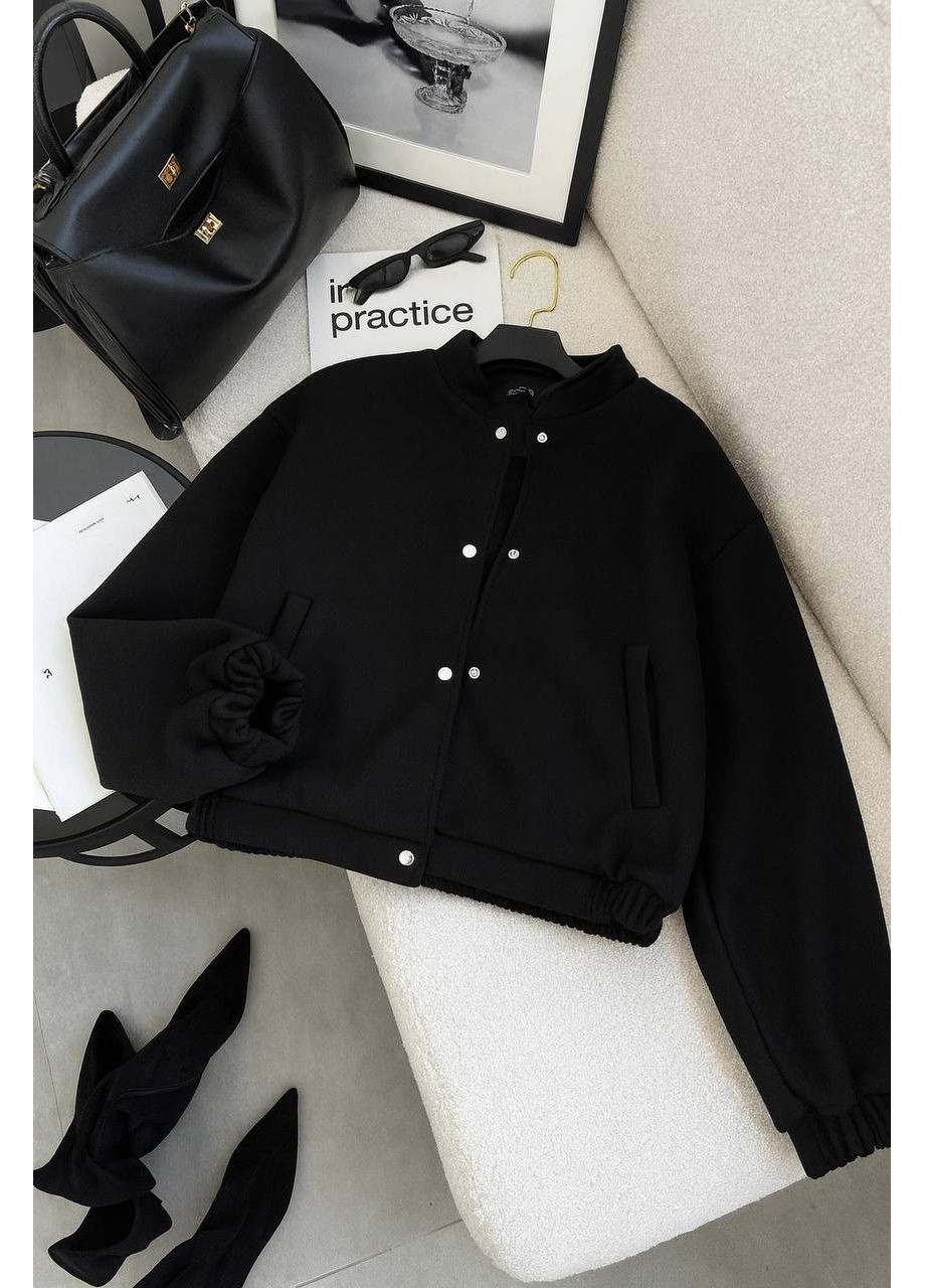 Жіночий укорочений бомбер на кнопках Україна на кнопках (352267665)