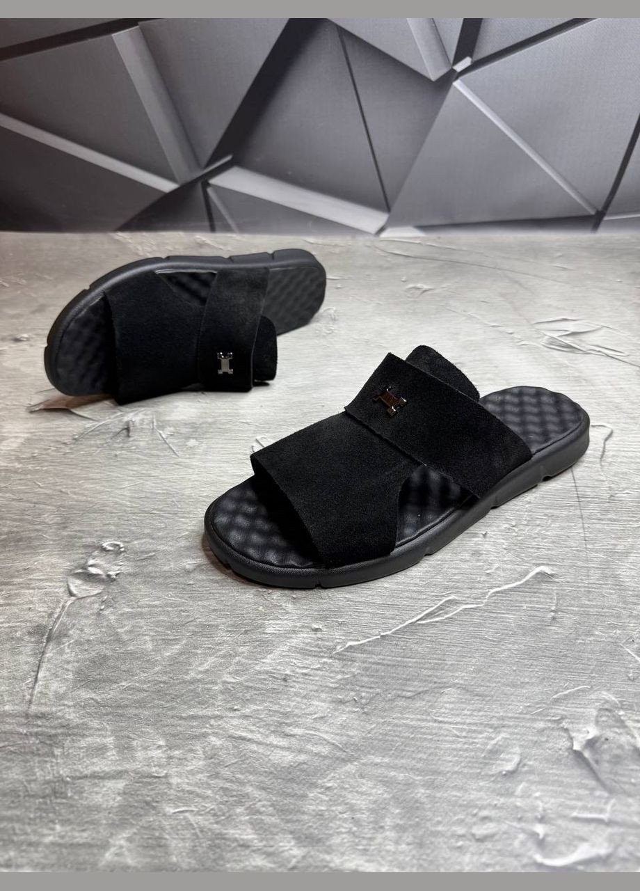 Шльопанці з натуральної замші No Brand (341085523)