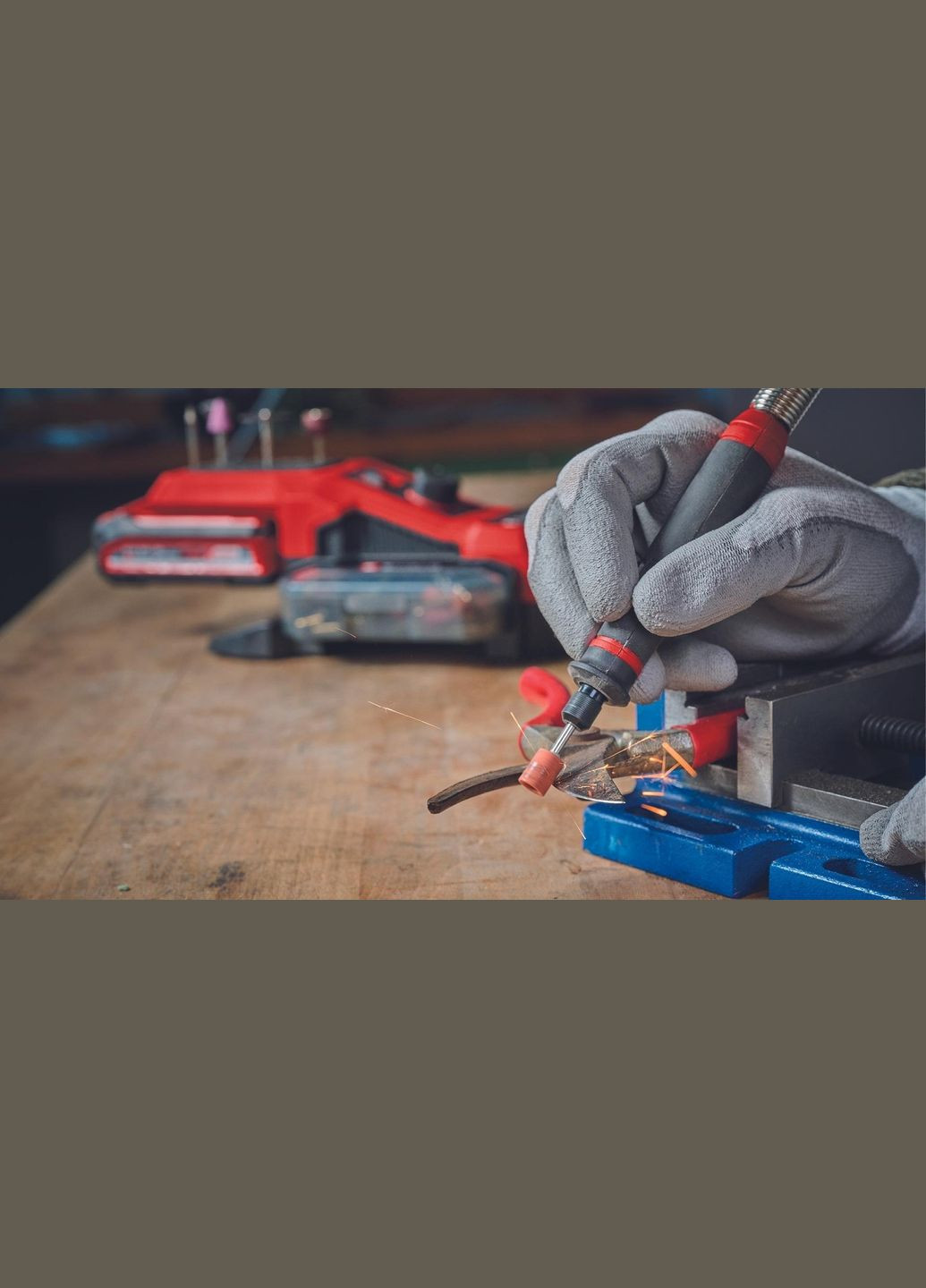 Гравер акумуляторний TE-MT 18/34LI-Solo, PXC, 18В, 5000-34000об•хв, гнучкий вал 92см, 1.4кг, (без АКБ і ЗП) Einhell (314778637)