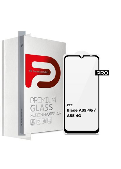 Скло захисне (ARM81349) ArmorStandart Pro ZTE Blade A35 4G / A55 4G Black (366657345)