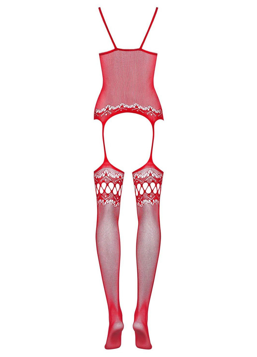 Червоний демісезонний бодістокінг f214 Obsessive