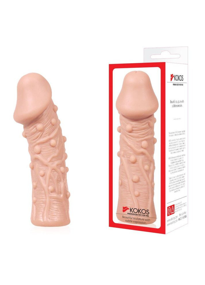 Насадка на член Kokos Extreme Sleeve ES.06 размер M, утолщающая, стимулирующий рельеф No Brand (366877880)