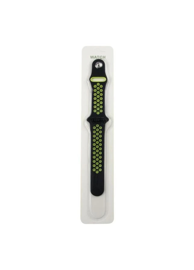 Ремешок для Apple Watch Nike 42/44/45/49 mm Black Green No Brand (391209732)