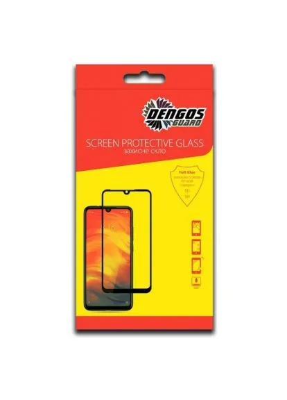 Скло захисне Full Glue Realme C11 2021 (black) (TGFG-197) DENGOS Full Glue Realme C11 2021 (black) (388497750)