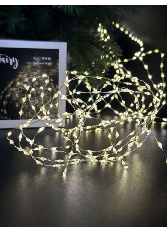 Гирлянда 5 полос 560 LED 1,8м теплый белый, 8 функций, адаптер Home Decor (366870995)