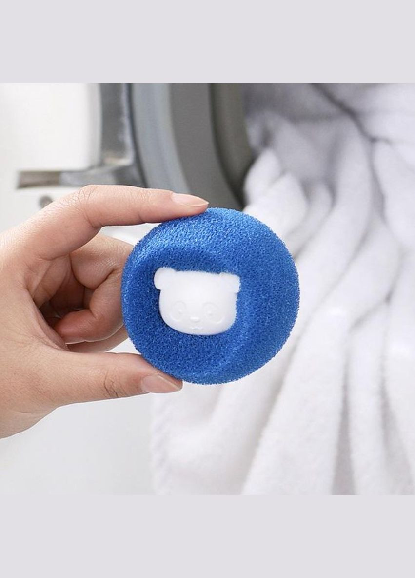 Комплект кульки м'ячики для прання збирають ворс та шерсть 2 шт No Brand (329190166)