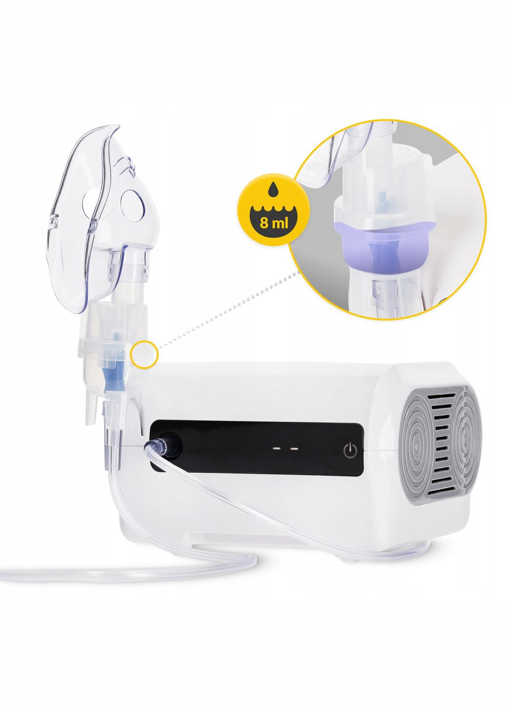 Інгалятор (небулайзер) PRO компресорний, з дисплеєм () 4FIZJO P-5905973402033 (346535122)