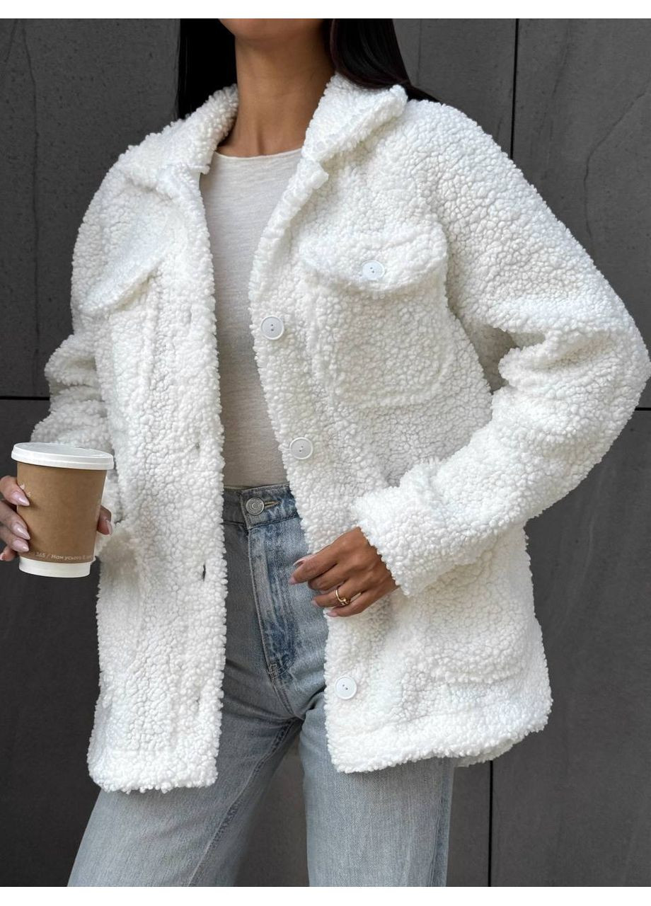 🤍Тепла сорочка з хутра «Баранчик» у трендових кольорах | Розмірна сітка в описі Vione (368708972)