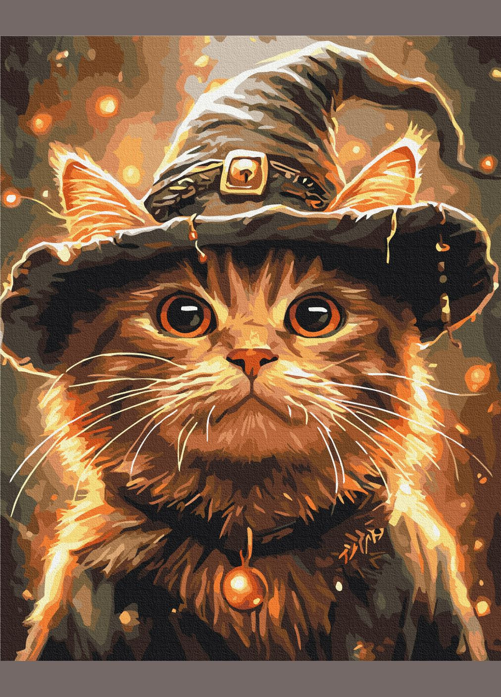Картина по номерам "Котик маг" 40х50 см Brushme (364840346)