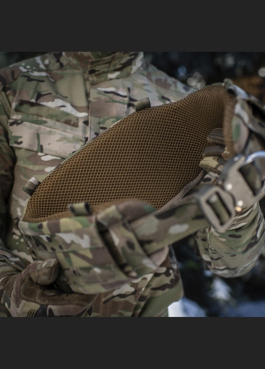 Пояс тактический War Belt ARMOR Tegris D-Ring Cobra Multicam (3XL) M-TAC (303413710)