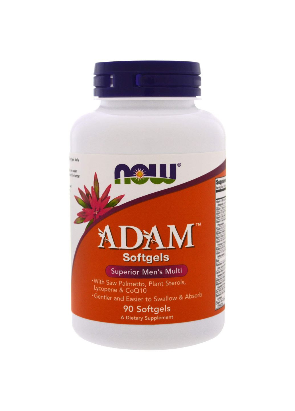 Мультивитамины для мужчин, Adam, Men's Multi,, комплекс Адам, 90 гелевых капсул Now Foods (362372126)