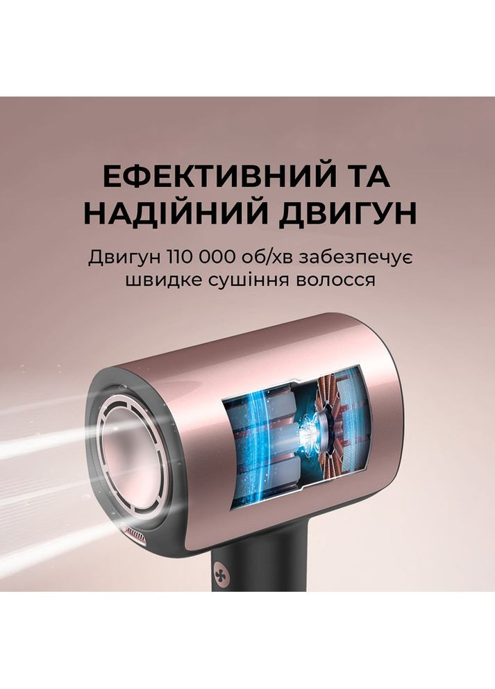 Фен DryGlam Nano Plasma Champagne (A01_EU01_101438) Cecotec (370608105)
