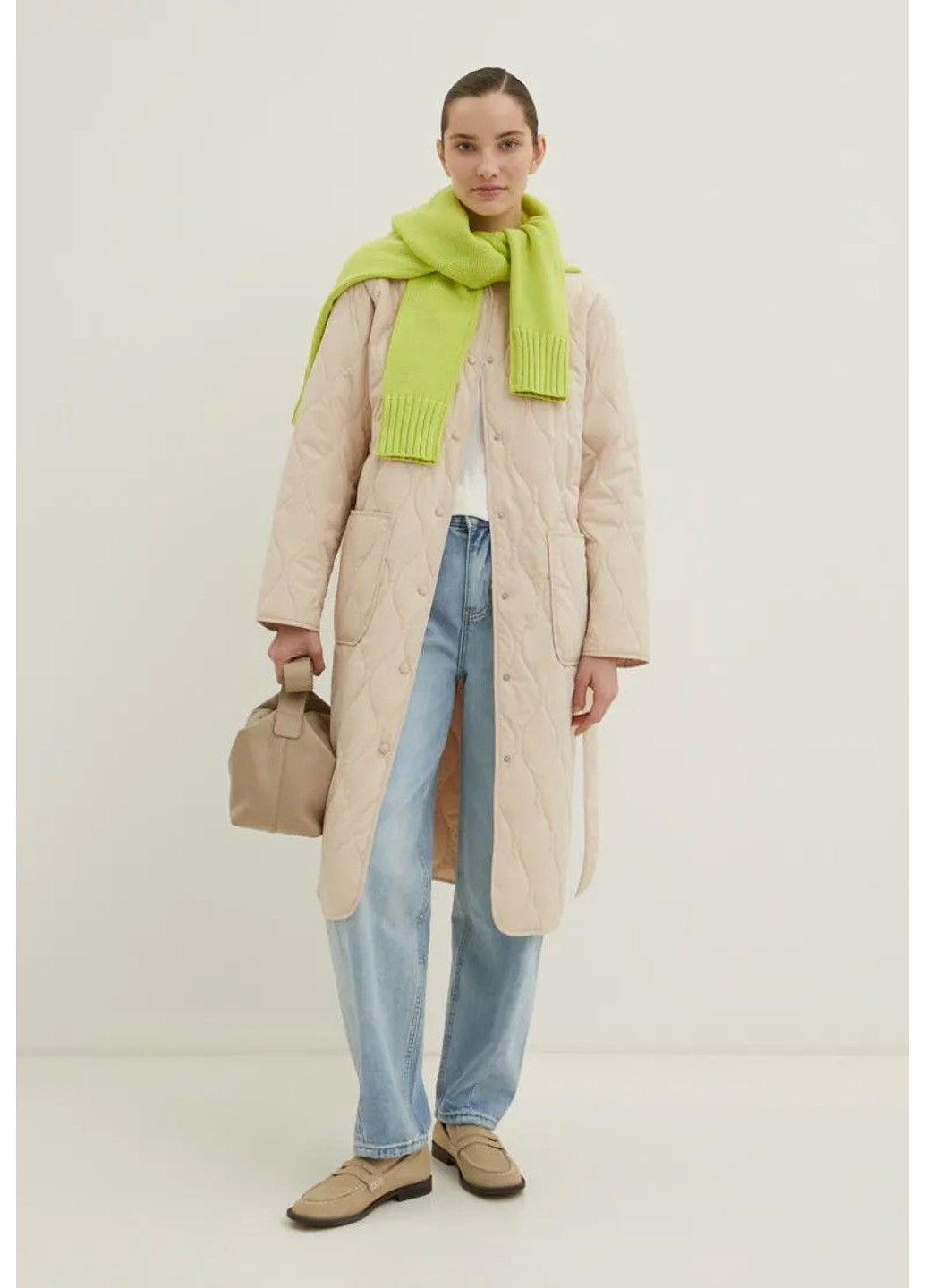 Бежева демісезонна куртка bas-100118-705 Finn Flare