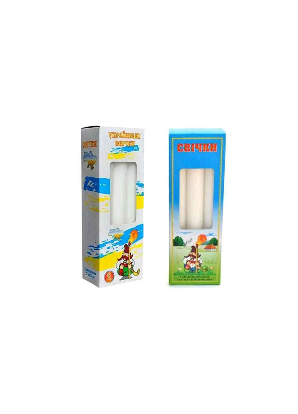 Свеча хозяйственная НГЦ Ø 18мм х 250мм 6шт/уп ТУ У 36.6-32413704-00-2023 Українська Сірникова Фабрика (365736289)