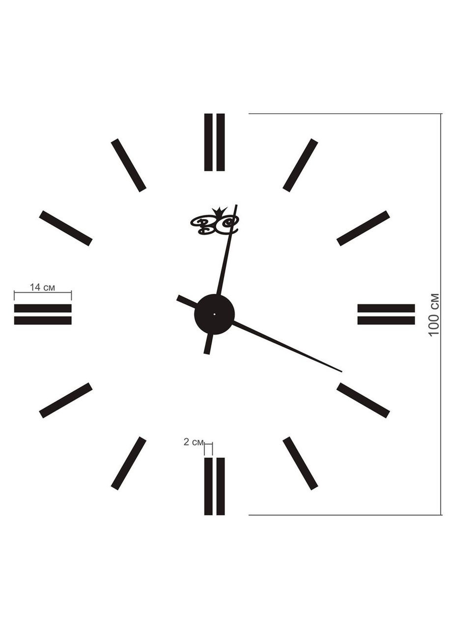 Настенные бескаркасные 3D наклейка акриловые зеркальные 100 см Эра Ваша Світлість (366334575)