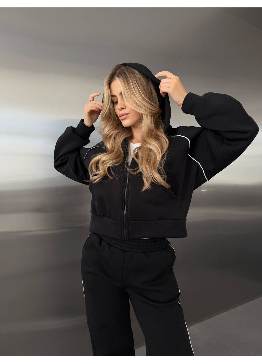 Костюм из кенгуру и кантом кофта и брюки,качественная трехнитка на флисе Україна (367047221)