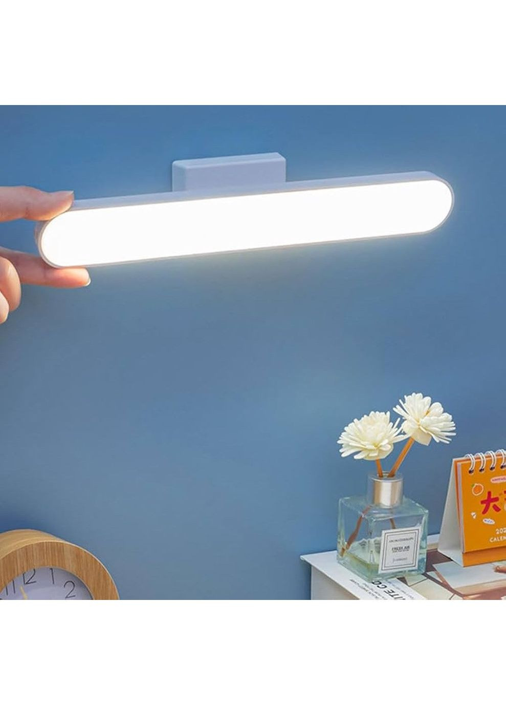 Светодиодная магнитная USB лампа с тремя режимами освещения Белая No Brand (365038897)