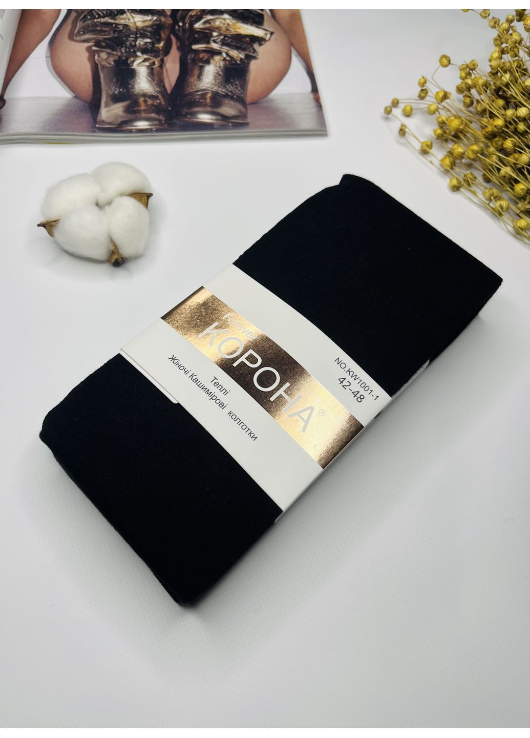 Теплые кашемировые качественные колготки Корона (362575286)