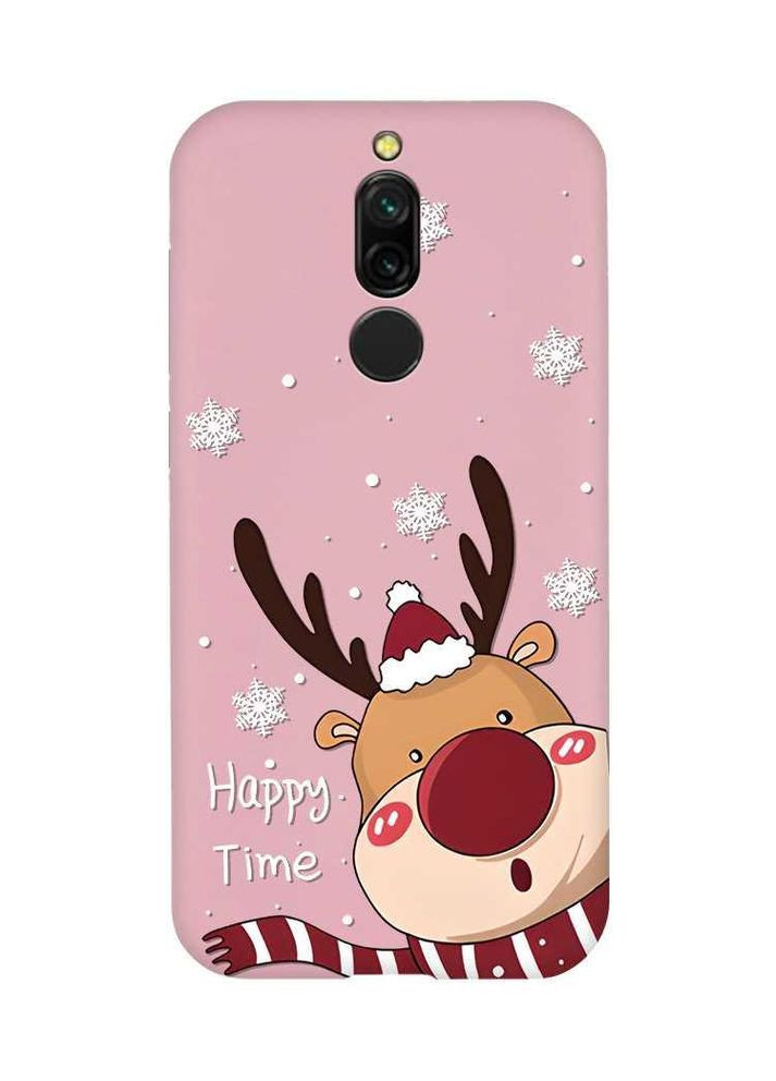 Матовый чехол на Xiaomi Redmi 8 Зимний оленёнок (принт 155) Creative (362963836)