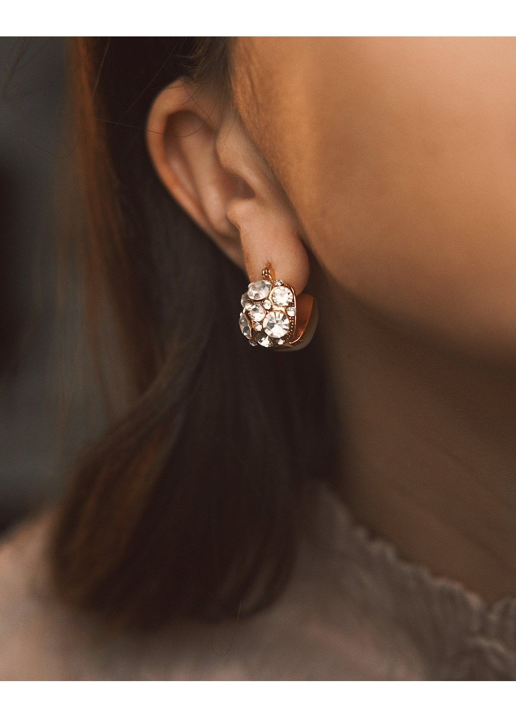 Розкішні двосторонні сережки TATON (363052398)