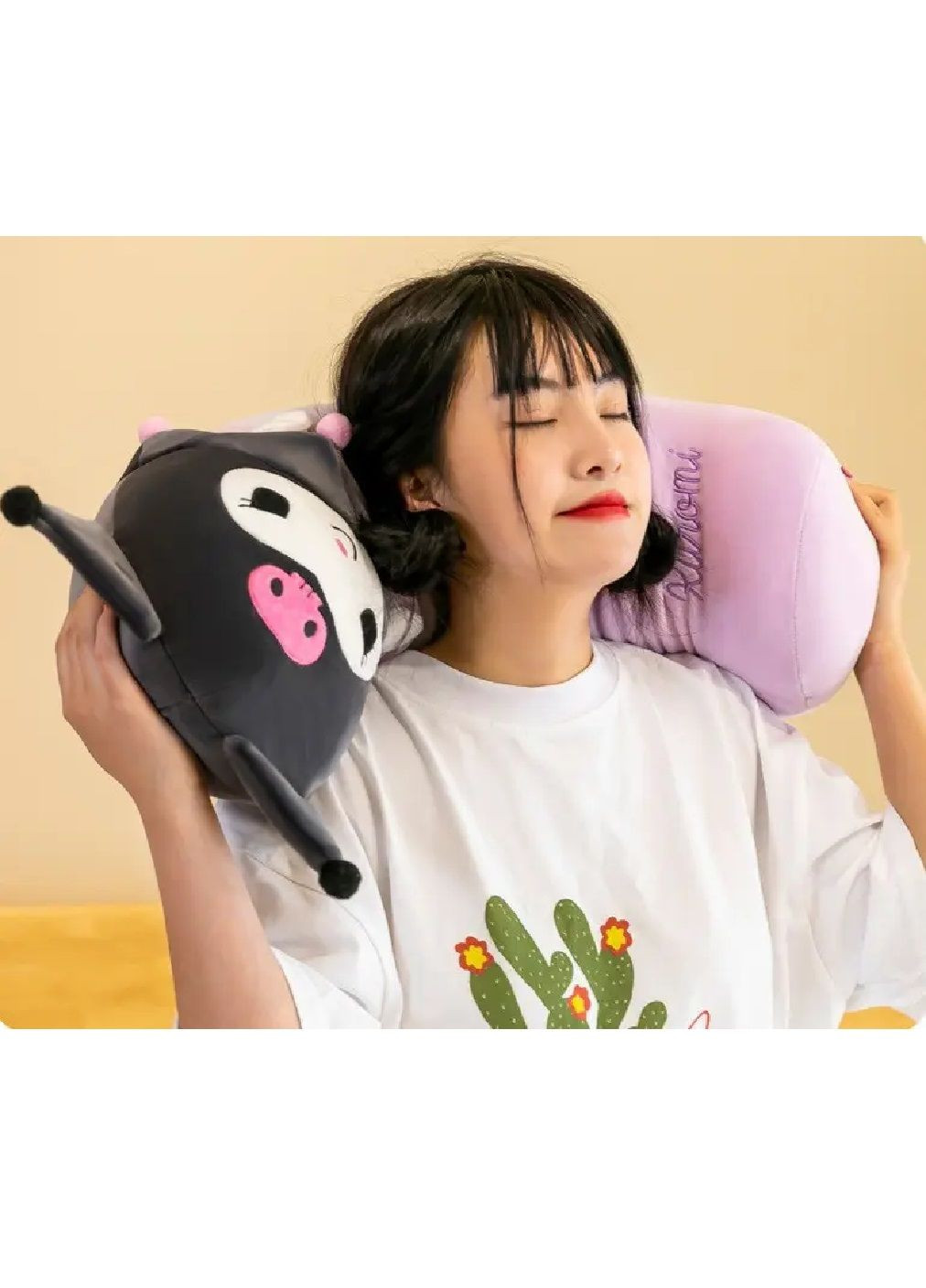 М'яка дитяча плюшева іграшка подушка батон обіймашка персонаж для дітей дорослих (481346-Prob) Куромі 60 см Unbranded (361005044)