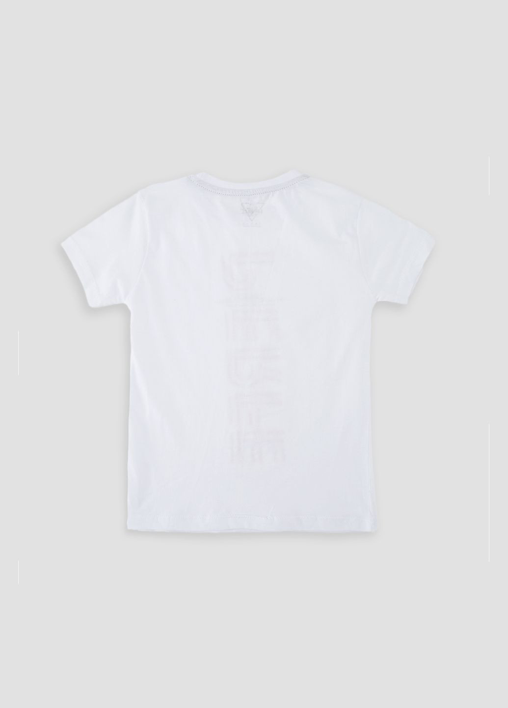 Біла літня футболка з коротким рукавом для хлопчика колір білий цб-00244156 Ifba