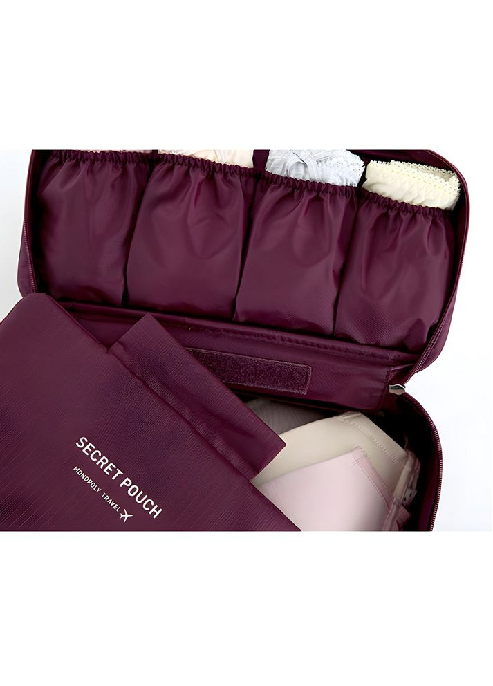 Органайзер для білизни в шафу Monopoly органайзер для нижньої білизни несесер Бордовий No Brand (322317610)