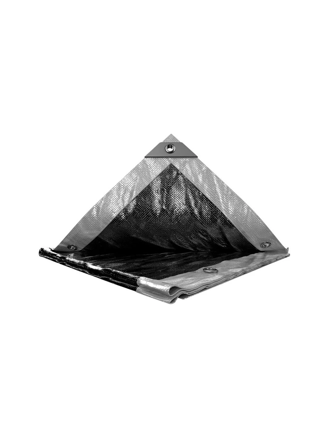 Тент SILVER/BLACK 2х3 м двосторонній 200 г/м² 89-5203 Mastertool (377858304)