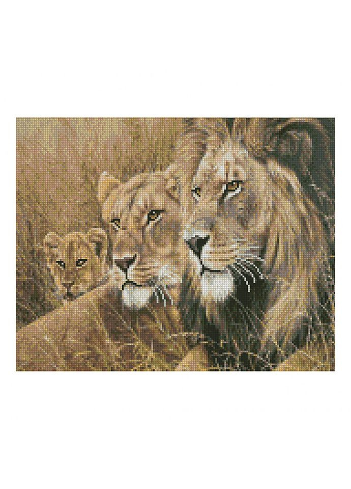 Алмазная мозаика. FA40427 "Львиная семья" Strateg (321962042)