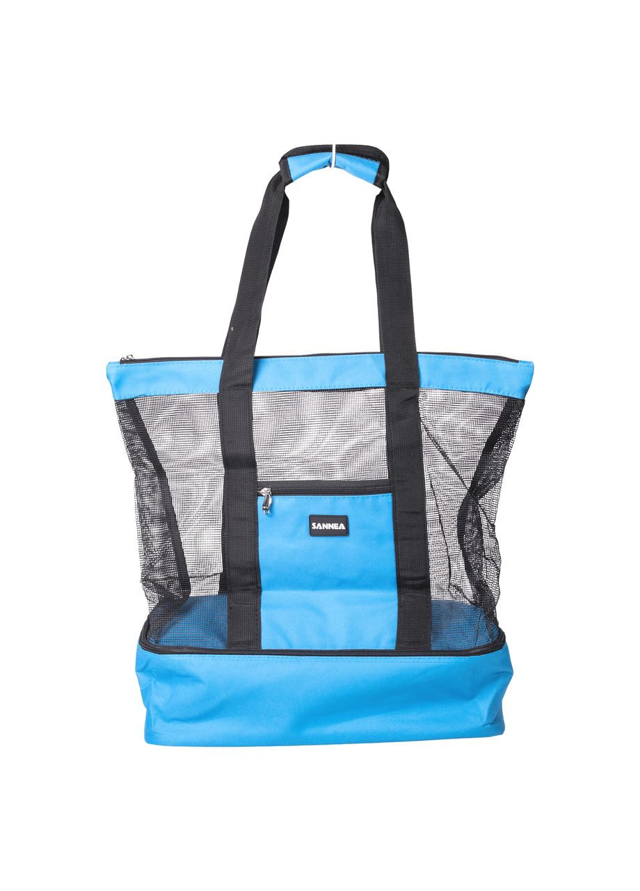 Пляжная сумка холодильник термосумка для пикника и природы голубая вместительная с влагозащитой ProDobro (364192077)