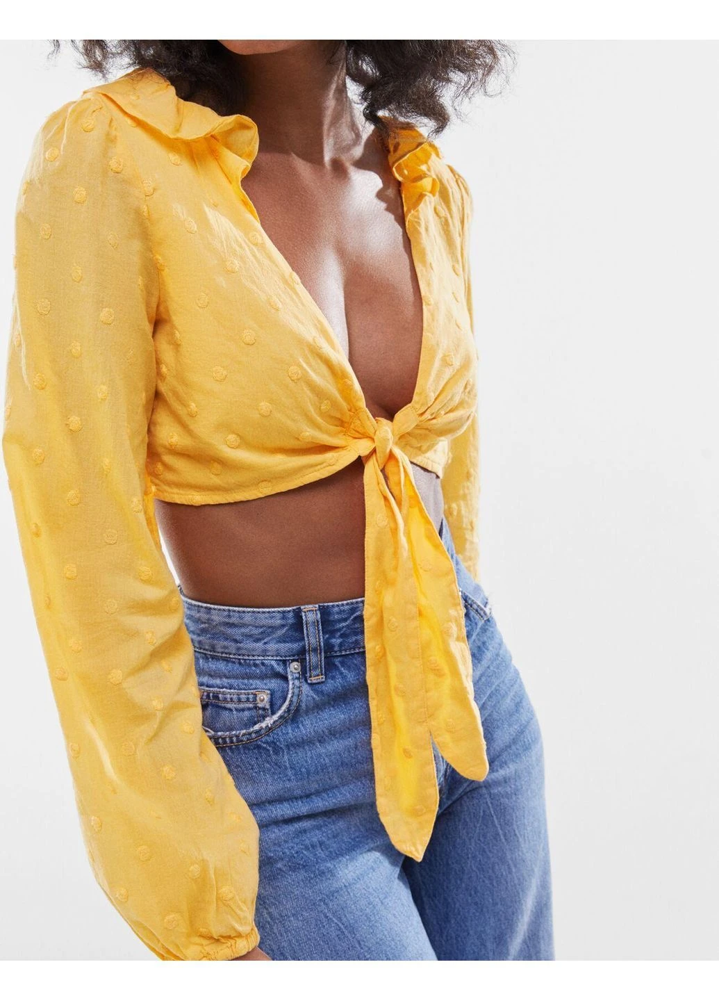 Топ літо,жовтий, Bershka (392314575)