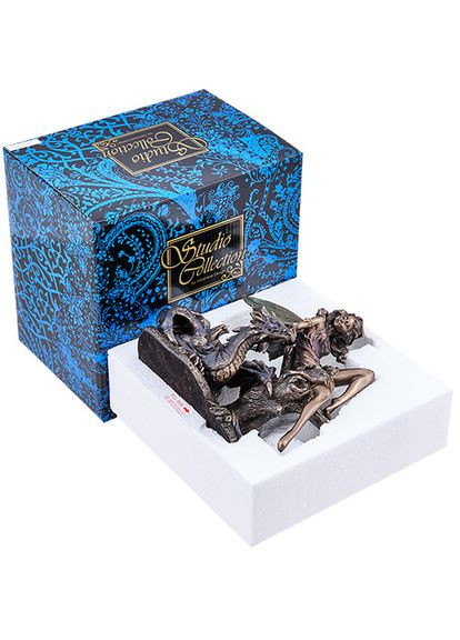 Статуэтка Лесная Фея с Драконом 18х16х12 см 1907261 полистоун покрытый бронзой Veronese (302239200)